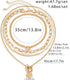 4Pcs Layered Gold Choker Necklace Sets for Women Retro Coin Dainty Snake Chain Toggle Clasp Necklace...
