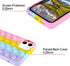 Pop It Phone Case for iPhone 11,Stress Reliever Push Pop Bubble Fidget Toys Cover,Cute Funny Soft Silicone Protective Shell for iPhone 11 6.1 inch...