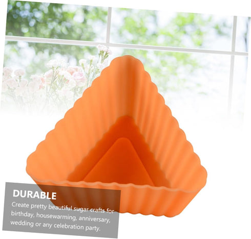 20pcs Triangle Muffin Cup Cupcake Liners Mold Diy Baking Mold Silicone Cake Molds Muffin Cupcake Mold Cake Baking Mold Muffin Cake Mold Mini Bakin...
