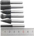 Set of 6 Rotary Cutting Burr Set Grinder Bit 6mm Round Shank Woodworking Carving Tools...
