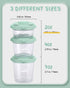SUPERMAMA Plastic Baby Food Containers 12 Set(2/4/7oz),Stackable Baby Food Storage Containers with Lids, Baby Food Snack Jars,Freezer Safe,Easy to...