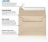LUXPaper 4Bar A1 Invitation Envelopes | Peel & Press | 3 5/8" x 5 1/8" | Taupe Metallic | 80lb. Text | 50 Qty...