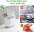 Self-Closing Toothpaste Cap, Toothpaste-Saver Silicone Cap with Self-Sealing Tip - Stylish See-Through Design, Fun Dog Toothpaste Dispenser. (4 Pc...