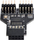 xiwai Motherboard 9pin USB 2.0 Header 1 to 2 Female Extension HUB Connector Adapter Port Multilier...