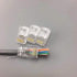 PETECHTOOL RJ45 CAT6A CAT6 Pass Through Connectors 23 AWG Cables 50-Pack - End Bold Ethernet 8P8C Gold Plated Modular Plug for Unshielded Twisted ...