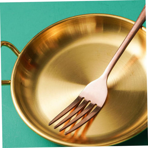 Amphora Snack Plate Housewarming for Housewarming Stainless Steel Food Plate Fried Chicken Serving Tray Flat Bottom Wok Camping Griddle Paella Ski...