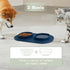 Dog Food Bowls Pet Bowls & Dog Water Bowls with No-Spill and Non-Skid, Feeder Bowls with Dog Bowl Mat for Small Medium Large Size Dogs Cats Puppy ...