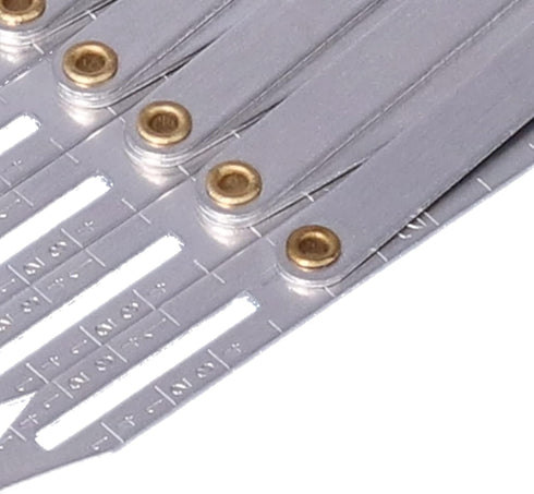 Expanding Sewing Gauge, Aluminum Sewing Gauge Adjustable Length Equal Space Divider Multifunctional Button Space Guide for Buttons Pleats Crafts...