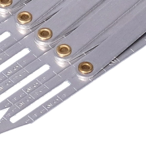 Sewing Ruler, Aluminum Crafting Sewing Gauge Ruler Seam Guide Ruler Seam Gauge Sewing Supplies DIY Adjustable Length for Buttons, Pleats & Crafts...