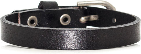 Xusamss Fashion Simple Alloy Buckle Bangle Leather Wristhand Bracelet,6"-8" Wrist...