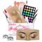 Makeup Practice Face Board, Makeup Mannequin Face with Makeup Kit, 3D Silicone Half Face Practice Eyelash Eye Shadow for Makeup Students and Begin...