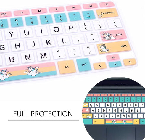 Keyboard Cover for Samsung Chromebook 4 3 XE310XBA XE500C13 XE501C13 11.6"/Chromebook 4 15.6" XE350XBA/Chromebook 2 XE500C12/Chromebook Plus V2 2-...