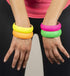 4 Pack 1980s Style Costume Bracelets 1" Soft Bangles...
