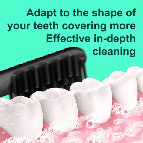 4-Pack Black Toothbrush Replacement Heads Compatible with Quip Electric Brush Head Refill for Quip Black...