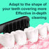 4-Pack Black Toothbrush Replacement Heads Compatible with Quip Electric Brush Head Refill for Quip Black...