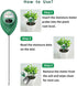 Soil Moisture Meter, Soil Moisture Monitor for House Plants, Soil Hygrometer Moisture Sensor for Indoor & Outdoor, Garden, Farm, Lawn Plant Care, ...