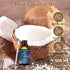 BURIBURI Pure Sandalwood Essential Oil and Coconut Oil 100ml Organic Aromatherapy Oils 3.38 fl.oz Coconut Essential Oil for Diffuser Humidifier...