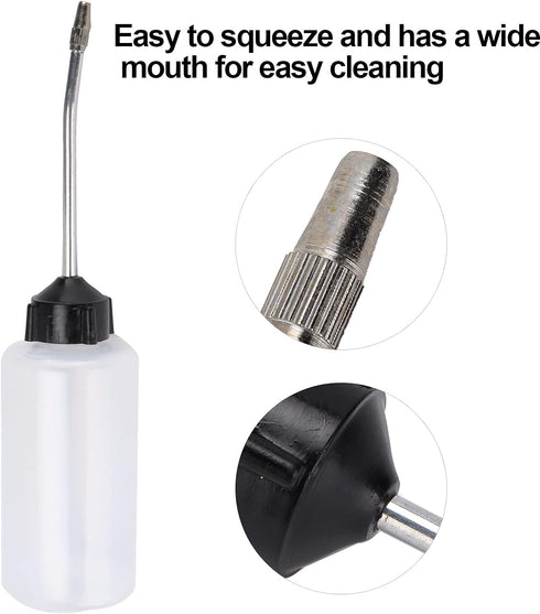 Sewing Machine Oil Oiler, 120ML Plastic Oil Dispenser Bottle with Iron Long Extended Mouth Spout......