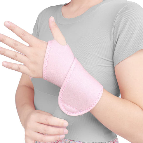 2 Pack Wrist Support Brace/Carpal Tunnel/Wrist Brace/Hand Support, Adjustable Wrist Support for Arthritis and Tendinitis, Joint Pain Relief (Pink)...