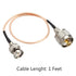 Coaxial Cable with UHF (PL259) Male to BNC Male Connectors Low Loss Coax Cable RG316 50 Ohm 1 Ft...