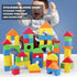 Foam Building Blocks for Toddlers 2-4, 41 Pieces EVA Soft Stacking Blocks, Baby Bath Foam Toy Set, Early Learning Construction Toys & Gifts for Ki...