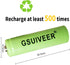 1.2V Ni-Mh AA 600mAh Rechargeable Batteries for Outdoor Solar Garden Lights (8 Pack)...