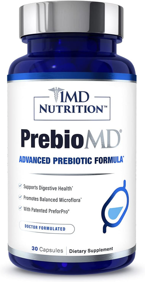 1MD Nutrition PreBioMD - Prebiotic with PreforPro® | Support Healthy Digestion and Beneficial Bacteria...
