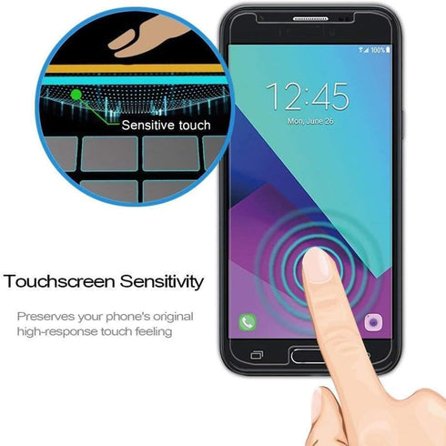 [2 Pack for Samsung Galaxy J7 Prime J7 Sky Pro/Galaxy J7 2017 SM-J727A J727U J727T J727T1 J727R4 J727V J727 High Clear Tempered Glass Screen Prote...