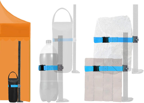 Canopy Weights Set Fits All Canopy Poles up to 1 inch Wide and Removal to Secure Tents, Canopies, and Umbrellas at Outdoor Events (Blue)...