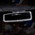Interior Sparkly Vehicle Decoion Universal Bling Car Mirror Accessories Rhinestone Decals Cover Bedazzled with White Diamond Rear View Mirror for ...
