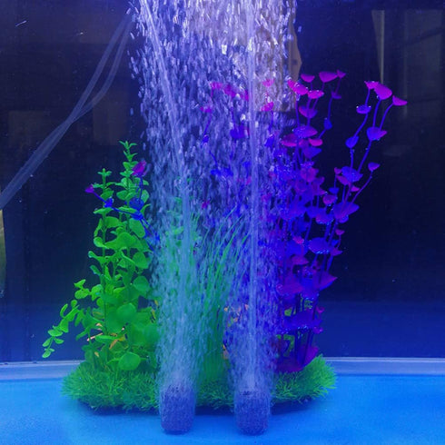 12Pcs Air Stones Cylindrical Air Stone Bubble Diffuser Aquarium Accessories for Aquarium Fish Tank Pump, Blue...