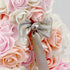 Hand Made Artificial Flowers Rose Bear Pure Color for Valentine Birthday and Mother's Day with a 10" Pink Gift Box (Multi Color-Peach Love)...