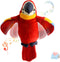Houwsbaby 9'' Red Talking Parrot Plush Pal Repeat What You Say Recording Stuffed Animal Macaw Electronic Record Interactive Animated Bird Shake Wi...