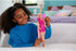 Barbie Doll with Extra-Long Blonde Rainbow Hair & Color-Block Polka Dot Dress, Plus 10 Hair & Fashion Accessories...