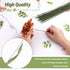 18 Gauge Green Flexible Paddle,50 Pcs Dark Green Floral Stem Wire Flower Stems Floral Paper Wrapped Wire for Crafts Flower Arrangements Flower Mak...