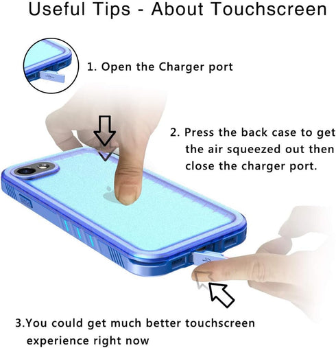 SPORTLINK Waterproof Case for iPhone SE 3rd 2022/iPhone SE 2nd 2020/iPhone 7/8 - Full Body Shockproof Dustproof Phone Screen Protector Rugged Wate...