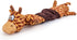 Squeaky Dog Toys for Boredom, No Stuffing Toys with Crinkle Paper, Soft Dog Chew Toy Tug-of-war Toy for Chewers, Interactive Elastic Puppy Toys fo...