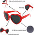Heart Shaped Sunglasses For Women,Trendy Heart Glasses Cute Retro Sun Glasses Taylor Cupid Party...