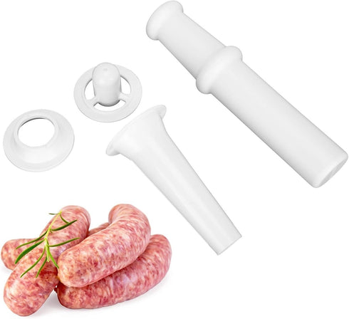 Food Grinder Attachment for Kitchen Aid Stand Mixers with Universal Food Pusher + Sausage Filler Nozzle + Kubbe Attachment for Size 5 Meat Grinder...