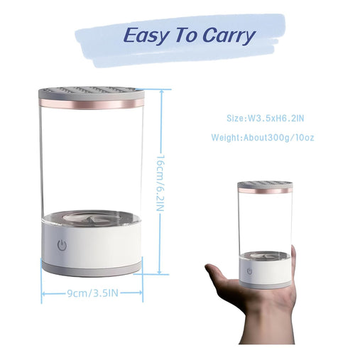 Make Up Brush Cleaner Cleanser Machine,Makeup Brush and Sponge Cleaner Machine,Automatic Makeup Brushes Wash So Quick and Easy to Use(White+Clear)...