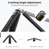 K&F Concept Mini Projector Camera Metal Tripod, 1/4" Screw Desktop Stand, 2-Level Height Adjustment - Load up to 44lbs, MS06...