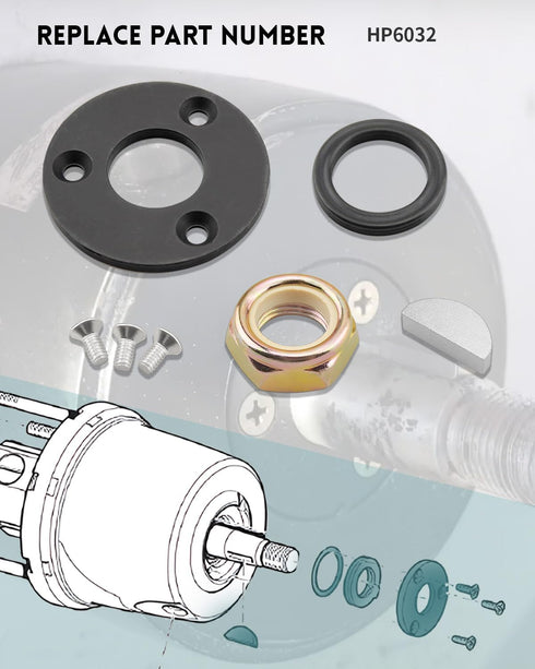 HP6032 Helm Seal Kit, Fit for Seastar HH5271 HH5272 HH5273 HH5261 HH5262 Fit for Baystar HH4514 HH4314 HH4513 Hydraulic Helm Seal Service Kit...