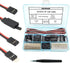 30 Sets Servo Connector Male Female Plug Crimp Pin Cable Kit Compatible with Futaba JR Hitec Spektrum RC Connectors (without Crimping Tool)...