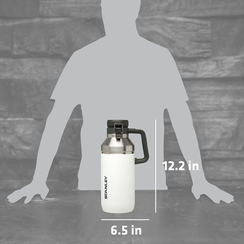 Stanley GO Growler 64 oz | Keeps Beer Cold or Coffee Hot | Leakproof Steel Lined Lid and Easy to Carry Handle | Insulated Stainless Steel Beverage...
