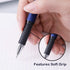 0.7mm Black Ink Gel Ink Rollerball Pens 2 in 1 Medium Point Pens with Stylus Work Pen Smooth Writing for Office Black gel pen (Burgundy-18pack)......