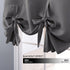NICETOWN Thermal Insulated Blackout Short Curtain - Bathroom Curtain Gray Tie Up Shade for Small Window, Window Valance Balloon Roman Blind (Rod P...