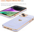 Teageo for iPhone 14 Plus Case for Women Girl Cute Love Heart Luxury Plating Soft Bling Back Cover Raised Full Camera Protection Bumper Silicone S...
