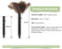 Extendable Ostrich Feather Duster for Dusting, Soft & Natural Feather Cleaning Tool with Adjustable 15-Inch Handle, Eco-Friendly and Reusable Hand...
