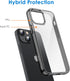 JETech Case for iPhone 13 Mini 5.4-Inch, Non-Yellowing Shockproof Phone Bumper Cover, Anti-Scratch Clear Back (Black)...