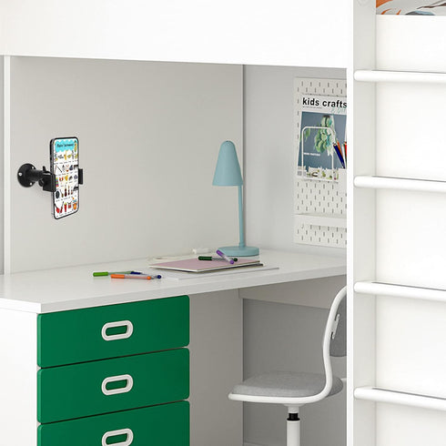 iTODOS Wall Mount Phone Holder Bracket with 360°Adjustable Mount for iPhone/Nexus/LG Smart Phones and GPS Navigator,Compatible with 3.5~6.5inch Wi...